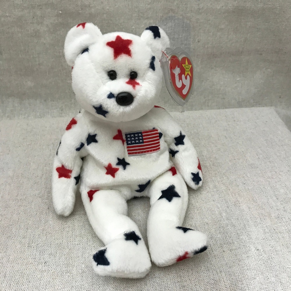 Ty Beanie Baby Glory Bear: 1997-1998 Patriotic‎ Plush Toy